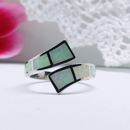 Ezüst gyűrű opál